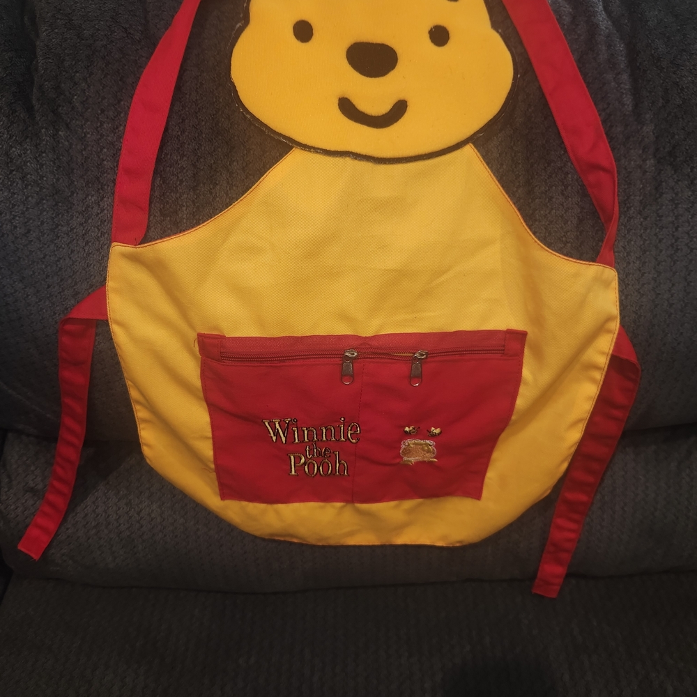 Winnie the Pooh Red and Yellow Apron